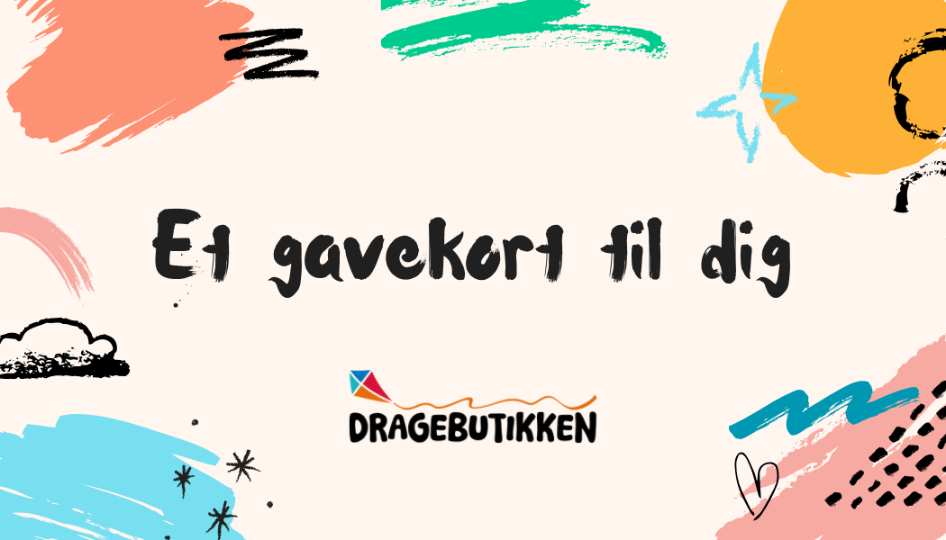 Gavekortet fra Dragebutikken.dk lægger op til leg og sjov