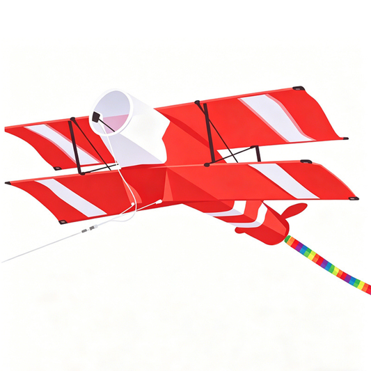 Wikz 3D Rød Flyver med hvid baggrund