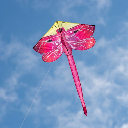 Wikz Guldsmed drage i lyserød flyver på himlen