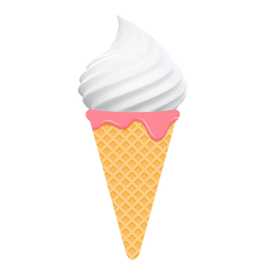 Wikz Isvaffel drage med hvid baggrund