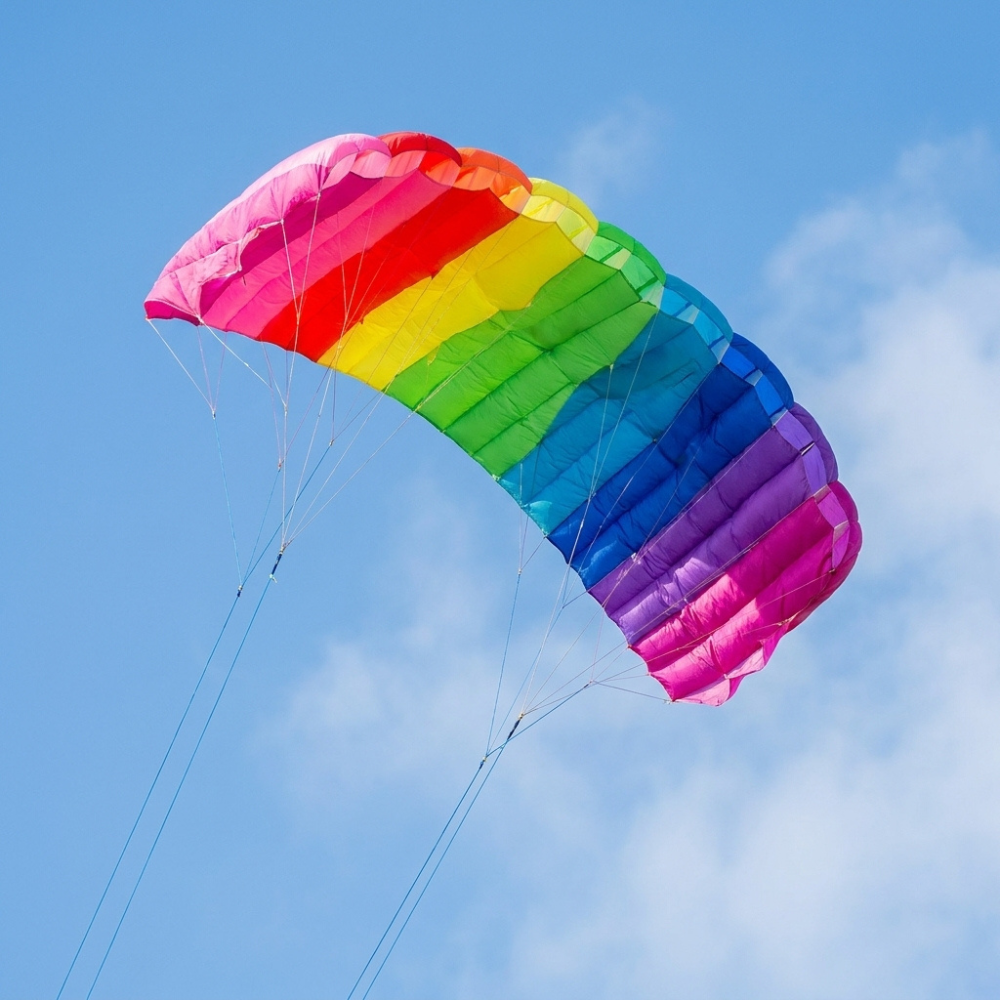 Wikz Parafoil drage regnbue på himlen