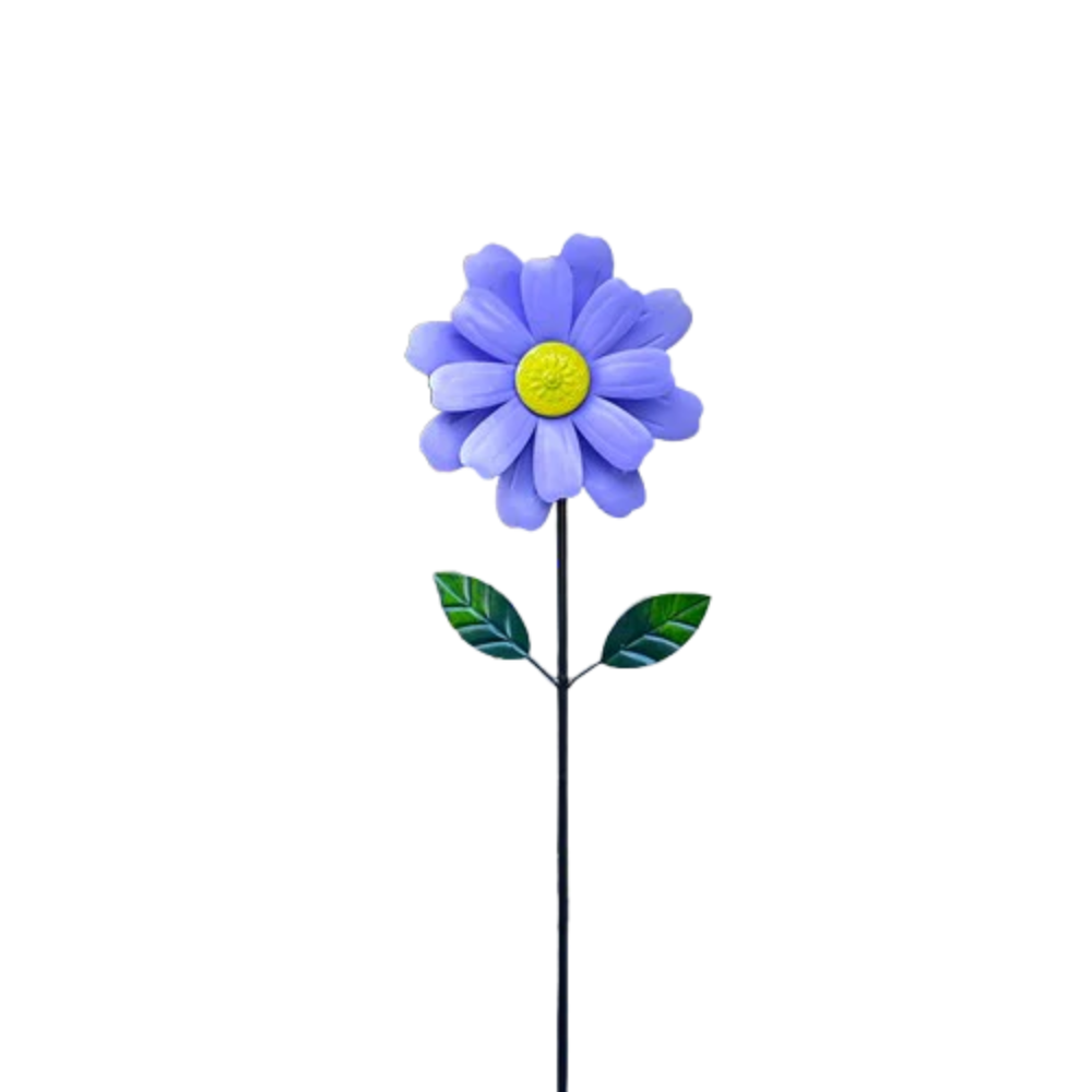 Wikz Windflower vindspinner i blå, vist på hvid baggrund