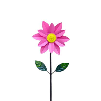 Wikz Windflower vindspinner i lyserød, vist på hvid baggrund